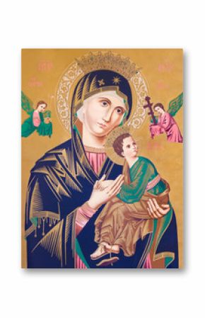  Typical catholic image of Madonna with the child (Our Lady of Perpetual Help)