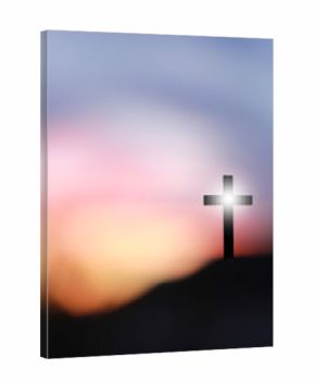 The Cross of Jesus Christ on a hill
