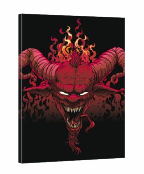 Devil on Hell Stone.    Mythological character — supreme demon of the Hell, lord of the Darkness — a Devil