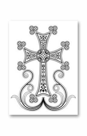 Traditional Armenian Apostolic Church cross clip art