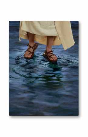 Feet of Jesus Walking on the Water