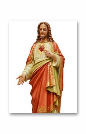 Sacred Heart of Jesus statue isolated