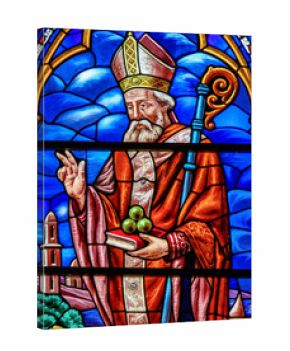 Stained Glass of St Nicholas in Valencia