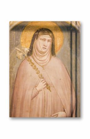 Fresco of Saint Clare, Santa Croce, Florence