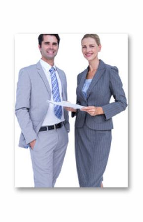 Business people looking at camera