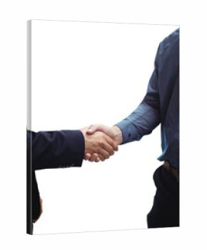 Corporate men shaking hands