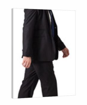 Handsome businessman stepping