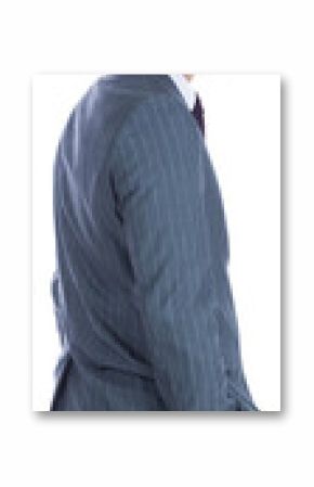 Digital png photo of happy asian businessman turning around on transparent background