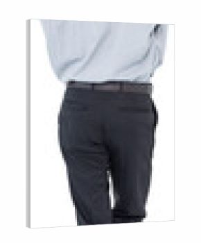 Digital png photo of back view of asian businessman waiting on transparent background