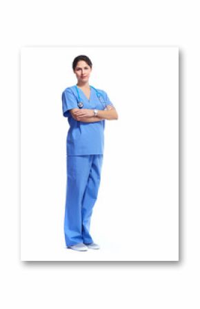 Nurse in uniform with stethoscope