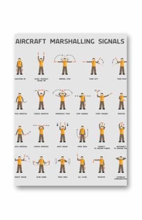 Aircraft marshalling signals