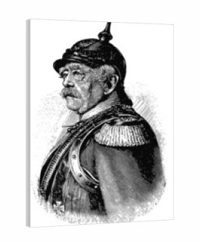 Portrait of a German statesman Otto von Bismarck.
