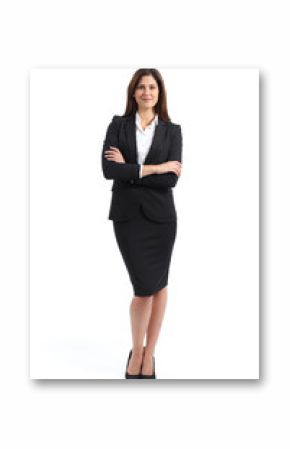 Full body portrait of a confident business woman