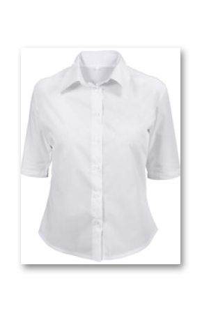 white female shirt isolated on white