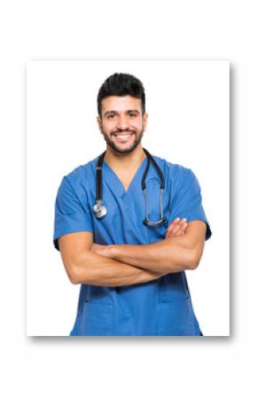 Handsome male nurse portrait