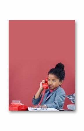 Businesswoman using phone