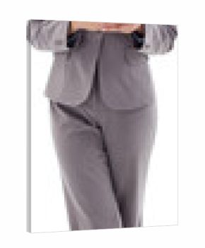 Portrait of a brunette businesswoman sending a text message