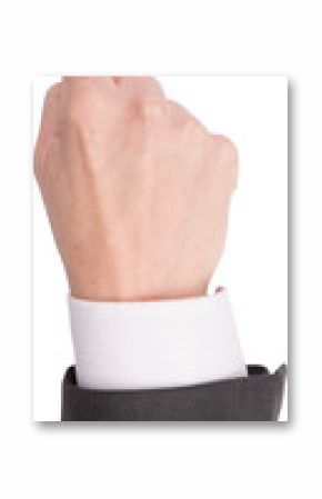 Hand of businessman gesturing