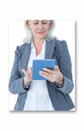 Confident businesswoman using digital tablet