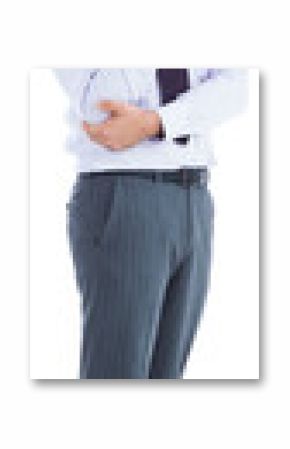 Digital png photo of biracial businessman on transparent background