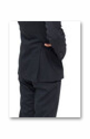Digital png photo of biracial businessman on transparent background