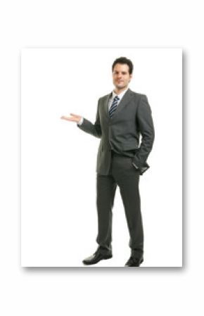 Businessman präsentiert