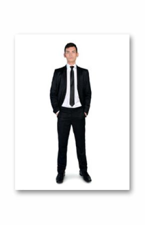 Business man looking to camera
