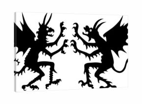 two devil silhouettes
