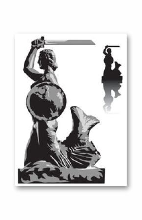 Warsaw mermaid profile