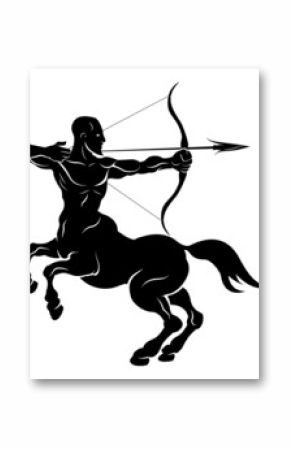 Stylised centaur archer illustration