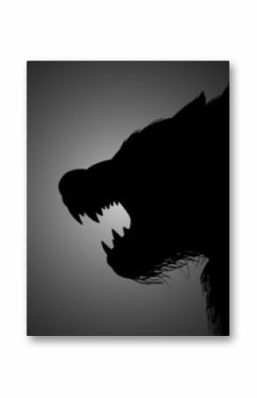 A werewolf lurking in the dark
