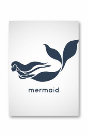 mermaid logo vector