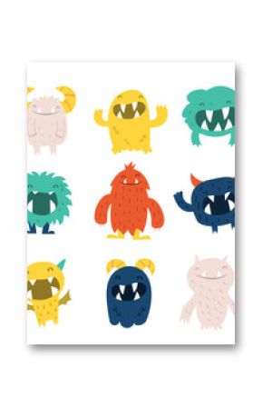 Cute Furry Monsters Set