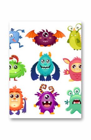 Cute cartoon monsters