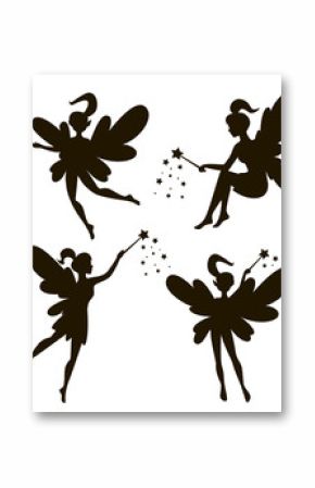 Vector drawing of a fairy, elf