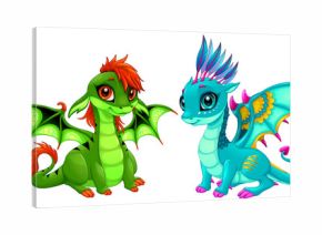 Baby dragons with cute eyes