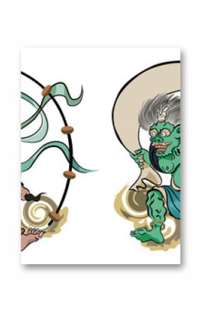 The god of the wind and the god of thunder