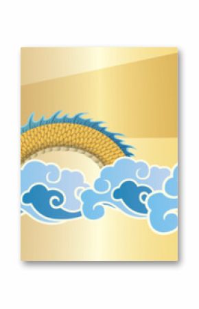 dragon flying on the sky, vector file