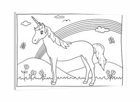 Ausmalbild Einhorn