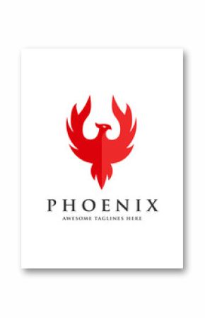 luxury phoenix logo concept, best phoenix bird logo design, phoenix vector logo