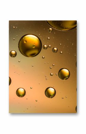 Oil and water abstract in metallic gold and brown