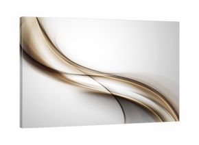 Abstract Brown Waves On Gray Background