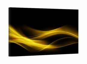 Fantastic Orange Yellow Light Abstract Waves Background