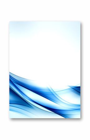 Beautiful Blue Fractal Waves Art Abstract Background