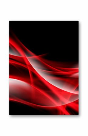 Creative Art Red Light Fractal Waves Abstract Background