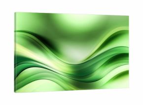  Green Fractal Waves Art Abstract Background