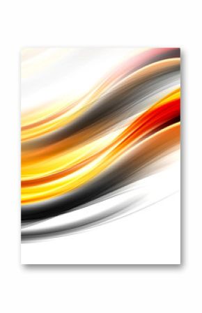 Orange Wave Design Background