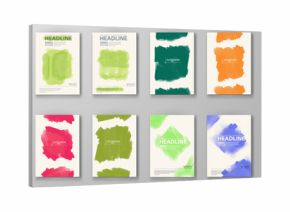 Abstract Background with watercolor element.