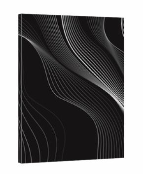 Black and white background, waves of lines, abstract wallpaper, vector design 