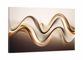 Amazing Gold Brown Waves Abstract Background
